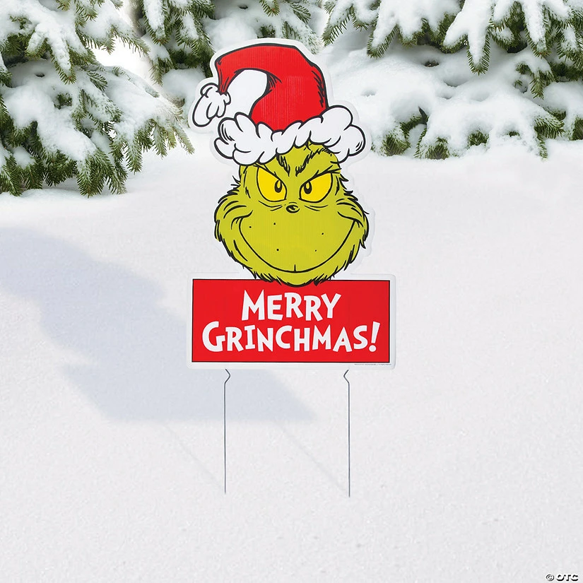 Best Pirce π€© 17" x 27" Dr. Seussβ’ The Grinch Outdoor Yard Sign π 3 Best Pirce π€© 17" x 27" Dr. Seussβ’ The Grinch Outdoor Yard Sign π