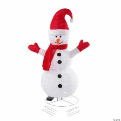 Deals 👏 3 ft. Light-Up Snowman Collapsible Outdoor 🎁 Christmas Decoration 🎁 -Christmas Hom shop 3 ft light up snowman collapsible outdoor christmas decoration14133157 a02