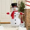 Cheapest 💯 4 ft. Light-Up Snowman Collapsible Outdoor 🎄 Christmas Decoration 🎁 -Christmas Hom shop 4 ft light up snowman collapsible outdoor christmas decoration14133156