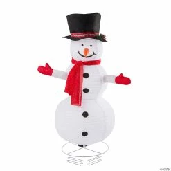 Cheapest 💯 4 ft. Light-Up Snowman Collapsible Outdoor 🎄 Christmas Decoration 🎁 -Christmas Hom shop 4 ft light up snowman collapsible outdoor christmas decoration14133156 a02
