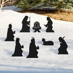 Flash Sale 😉 Black Silhouette Nativity Yard Set - 8 Pc. 😀