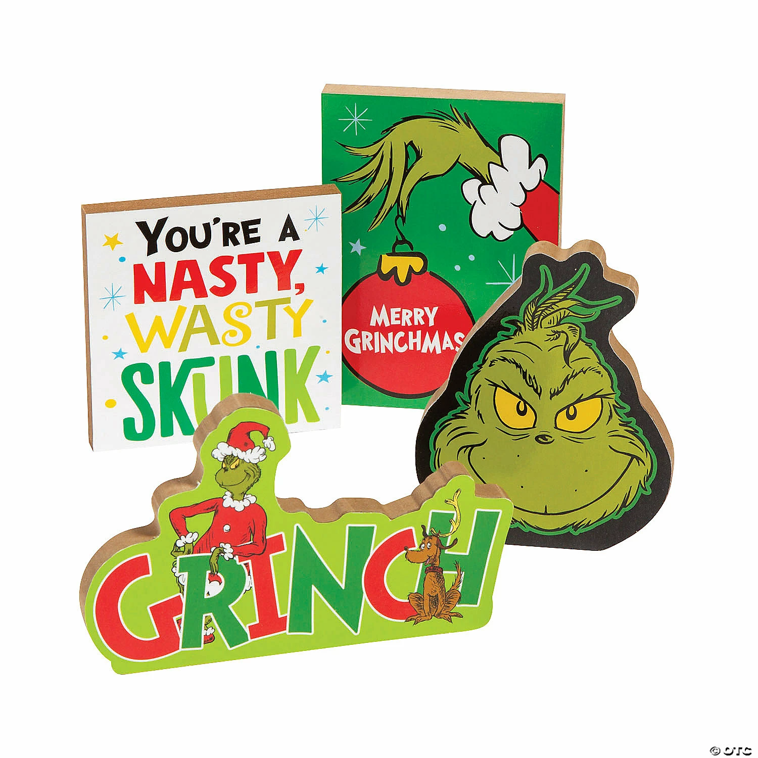 Best deal π― Dr. Seussβ’ The Grinch π Christmas Tabletop Blocks - 4 Pc. π 4 Best deal π― Dr. Seussβ’ The Grinch π Christmas Tabletop Blocks - 4 Pc. π - Image 2
