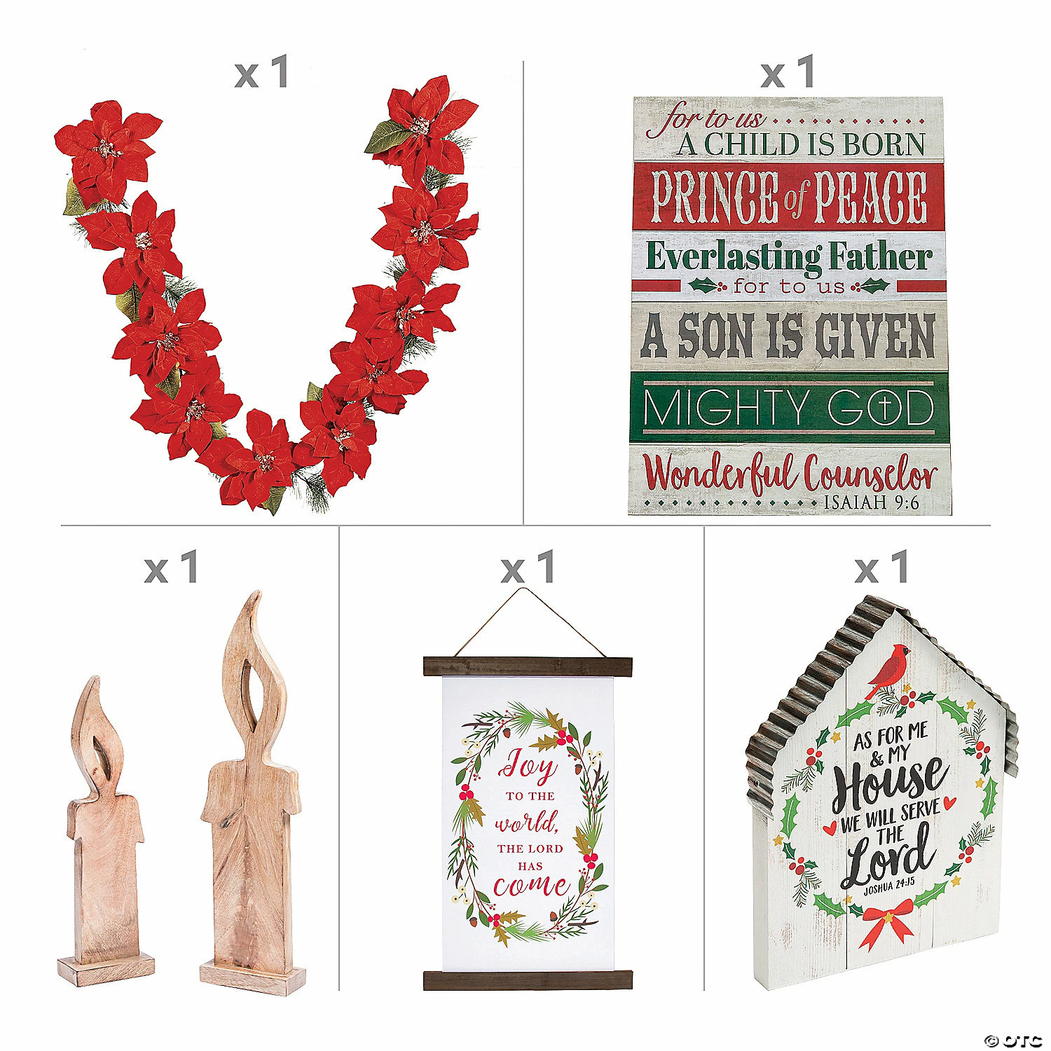 Best reviews of ๐ Faith ๐ Christmas Mantel Decorating Kit - 6 Pc. โ 4 Best reviews of ๐ Faith ๐ Christmas Mantel Decorating Kit - 6 Pc. โ - Image 2