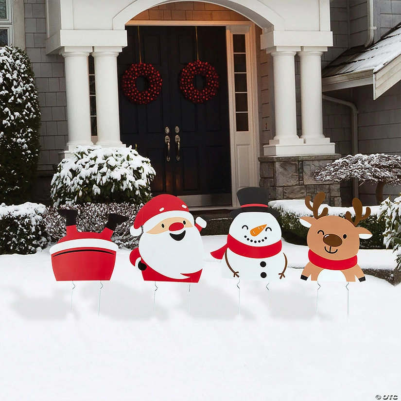 Deals π Funny π Christmas Yard Signs - 4 Pc. π― 3 Deals π Funny π Christmas Yard Signs - 4 Pc. π―