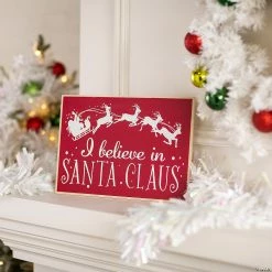 Buy ๐คฉ I Believe in Santa Claus Sign โ
