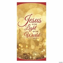 Deals 🔥 Jesus is the Light of the World Door Banner 🎉