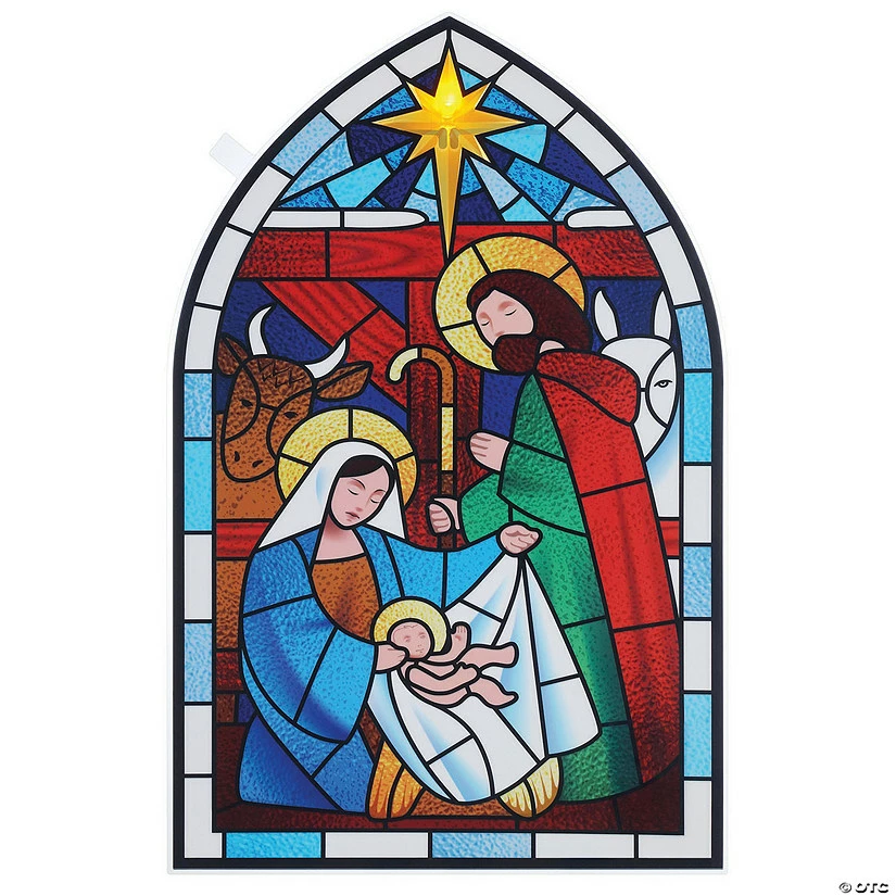 New โญ LED Nativity Lighted Decals ๐ 3 New โญ LED Nativity Lighted Decals ๐