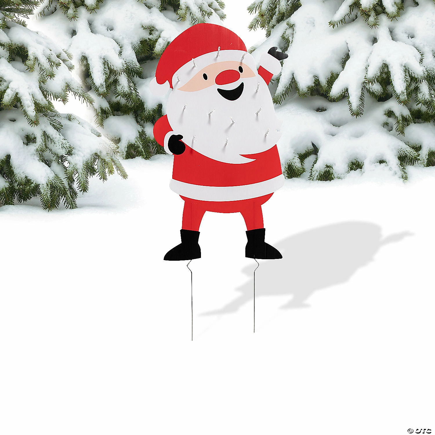 Cheap π Light-Up Santa Yard Sign Kit - 2 Pc. 𧨠4 Cheap π Light-Up Santa Yard Sign Kit - 2 Pc. 𧨠- Image 2