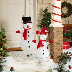 Cheapest π Light-Up Snowman Outdoor π Christmas Decoration Kit - 2 Pc. π