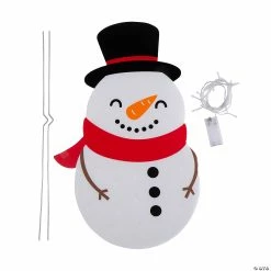 Best reviews of 🎁 Light-Up Snowman Yard Sign Kit ❤️ -Christmas Hom shop light up snowman yard sign kit14091636 a02
