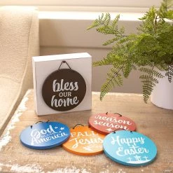 Promo ✔️ Mini Seasonal Tabletop Sign Set - 6 Pc. ⭐