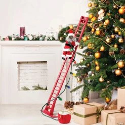 Cheap 😍 Mr. 🎄 Christmas Climbing African American Santa 🎉