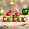 Brand new 🔔 Red Cardinals & Ornaments Tabletop 🎅 Christmas Decoration 🛒 -Christmas Hom shop red cardinals and ornaments tabletop christmas decoration14133180