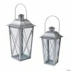 Discount 😀 Silver Metal Lanterns - 2 Pc. ⭐ -Christmas Hom shop silver metal lanterns 2 pc 13631241b