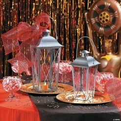 Discount 😀 Silver Metal Lanterns - 2 Pc. ⭐ -Christmas Hom shop silver metal lanterns 2 pc 13631241b a01