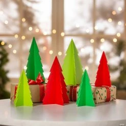 Best Sale ⭐ Slotted 🎅 Christmas Tree Tabletop Decorations - 6 Pc. 🎁