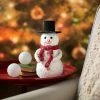 Budget 👏 Small 🎄 Christmas Snowman with Knitted Scarf & Top Hat Tabletop Decoration 🎉 -Christmas Hom shop small christmas snowman with knitted scarf and top hat tabletop decoration14133160