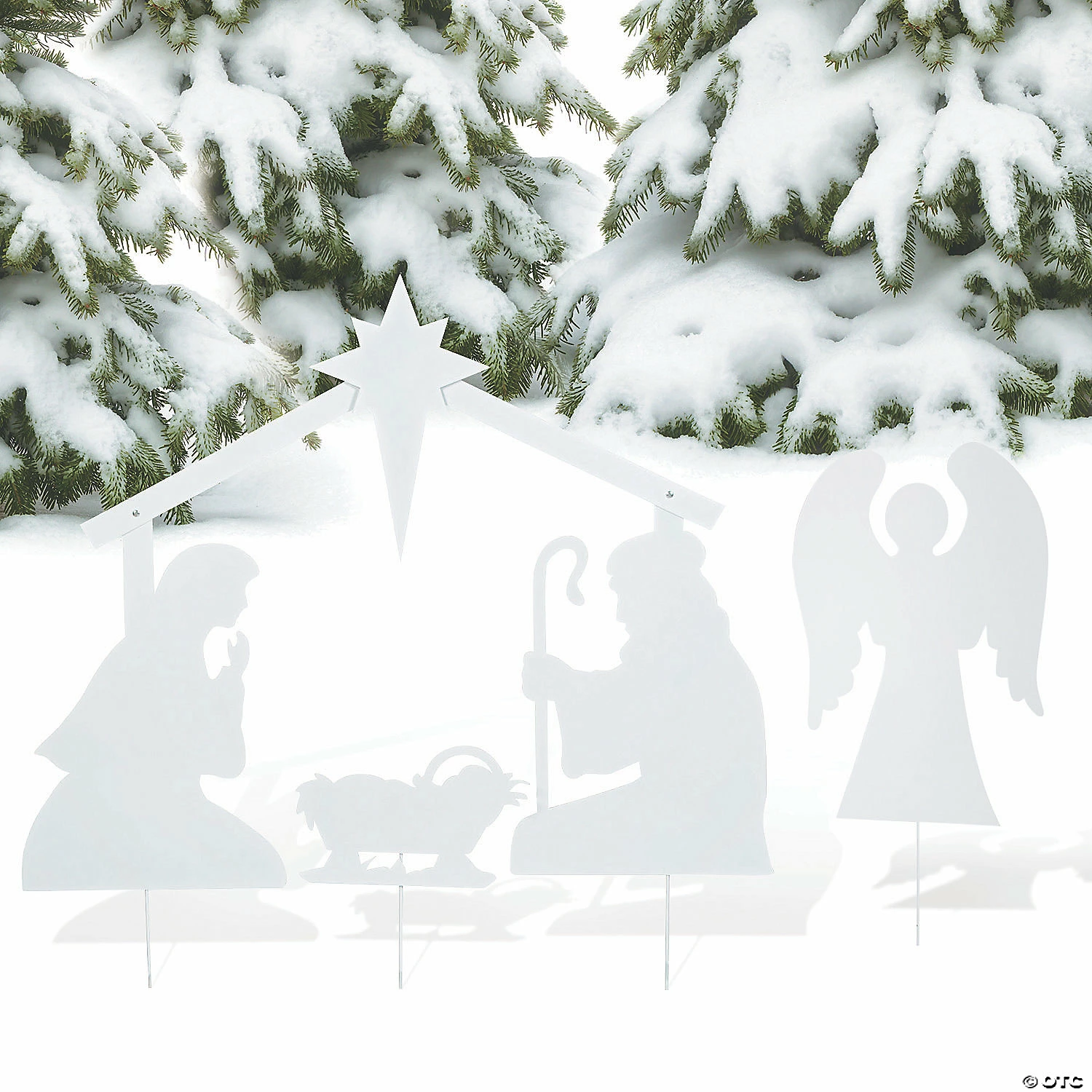 Cheapest π White Silhouette Nativity Outdoor Yard Decoration π 5 Cheapest π White Silhouette Nativity Outdoor Yard Decoration π - Image 3